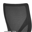 Pemberly Row Contemporary Mesh Office Chair with Nylon Base Black