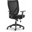 Pemberly Row Contemporary Mesh Office Chair with Nylon Base Black