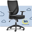 Pemberly Row Contemporary Mesh Office Chair with Nylon Base Black