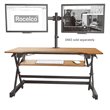 Pemberly Row Adjustable Standing Desk Converter/Dual Monitor Mount Bundle