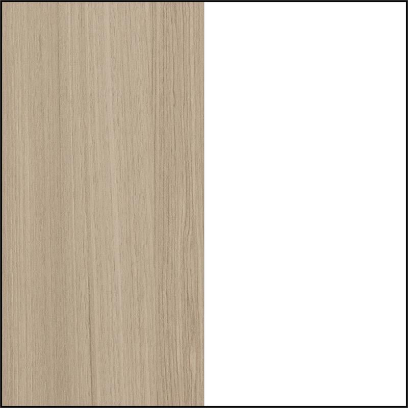 Pemberly Row Changing Table with Drawers-Soft Elm and Pure White-Pemberly Row