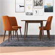 Pemberly Row Mid Century Modern Solid Wood 5 Piece Dining Room & Kitchen Set