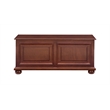 Pemberly Row Contemporary MDF Rubberwood Chest in Cherry Finish
