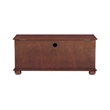 Pemberly Row Contemporary MDF Rubberwood Chest in Cherry Finish