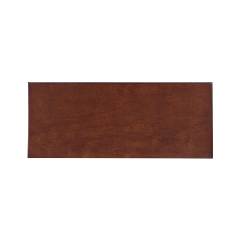Pemberly Row Contemporary MDF Rubberwood Chest in Cherry Finish