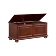 Pemberly Row Contemporary MDF Rubberwood Chest in Cherry Finish