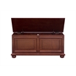 Pemberly Row Contemporary MDF Rubberwood Chest in Cherry Finish