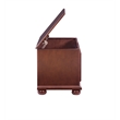 Pemberly Row Contemporary MDF Rubberwood Chest in Cherry Finish