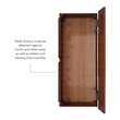 Pemberly Row Contemporary MDF Rubberwood Chest in Cherry Finish
