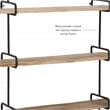 Pemberly Row Modern / Contemporary Metal Wall Shelves in Black
