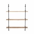 Pemberly Row Modern / Contemporary Metal Wall Shelves in Black
