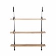 Pemberly Row Modern / Contemporary Metal Wall Shelves in Black