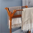 Pemberly Row Modern / Contemporary Wood Blanket Rack in Oak Brown