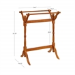 Pemberly Row Modern / Contemporary Wood Blanket Rack in Oak Brown