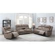 Pemberly Row Modern Desert Sand Power Recliner Console Loveseat