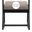 Pemberly Row Two Position Sled Base Wood Commercial Grade Chair in Black