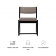 Pemberly Row Two Position Sled Base Wood Commercial Grade Chair in Black
