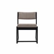 Pemberly Row Two Position Sled Base Wood Commercial Grade Chair in Black