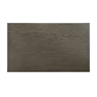 Pemberly Row Wood Rectangle Dining Table Dark Gray Top and Legs in Vanilla White
