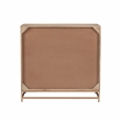 Pemberly Row Storage Cabinet 2 Sliding Cane Doors Gold Metal Base in Natural