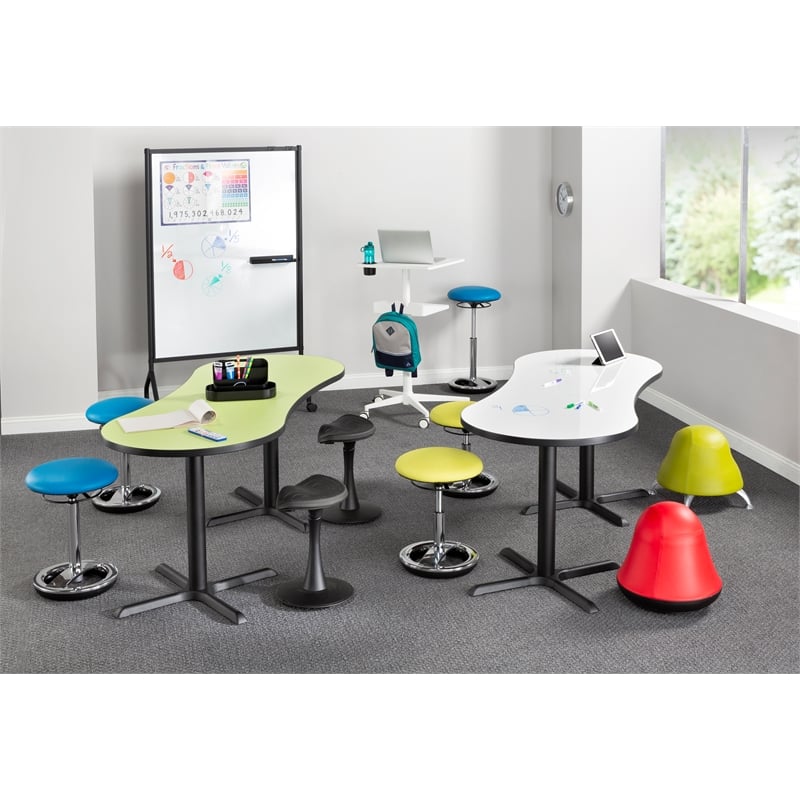 Pemberly Row Pneumatic Height-Adjustable Stand-Up Mobile Workstation