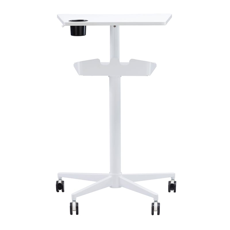 Pemberly Row Pneumatic Height-Adjustable Stand-Up Mobile Workstation