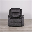 Pemberly Row Contemporary Gray Finish Fabric Glider Recliner