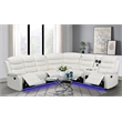 Pemberly Row 3 - Piece USB Vegan Leather Reclining Sectional with Sound System