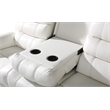 Pemberly Row 3 - Piece USB Vegan Leather Reclining Sectional with Sound System