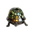 Pemberly Row Contemporary Transitional Blue Turtle Accent Lamp