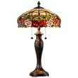 Pemberly Row Contemporary Resin Rose Table Lamp in Multi-Color