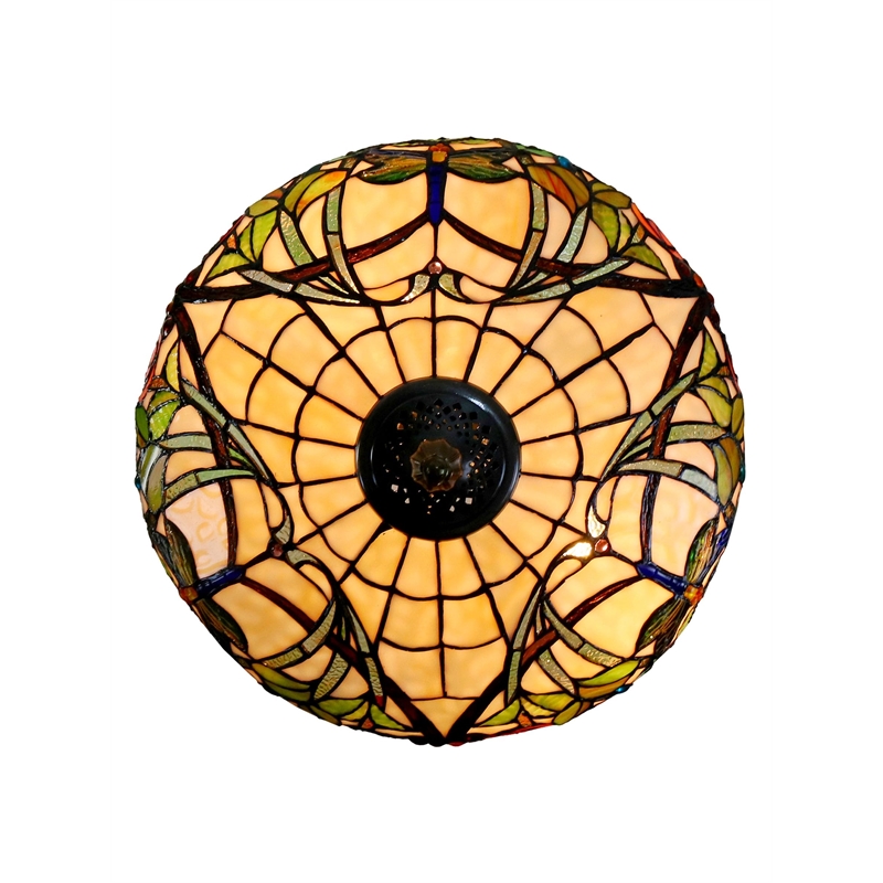 Pemberly Row Contemporary Resin Rose Table Lamp in Multi-Color