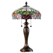 Pemberly Row Contemporary Resin Rose Table Lamp in Multi-Color