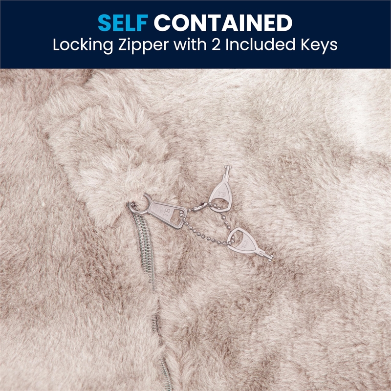 Pemberly Row Modern Oversized Faux Fur Bean Bag Chair in White