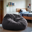 Pemberly Row Modern / Contemporary Oversized Bean Bag Chair in Gray
