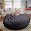 Pemberly Row Modern / Contemporary Oversized Bean Bag Chair in Gray