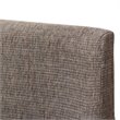 Pemberly Row Modern Dining Arm Chair in Gray and Brown (Set of 2)