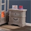 Pemberly Row Contemporary Antique Gray Wood 2-drawer Nightstand