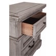 Pemberly Row Contemporary Antique Gray Wood 2-drawer Nightstand