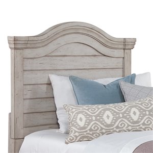 Pemberly Row Contemporary Antique Gray Wood Full Size Headboard
