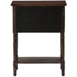 Pemberly Row Contemporary Console Table in Espresso Wood Finish