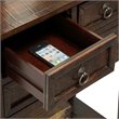 Pemberly Row Contemporary Console Table in Espresso Wood Finish