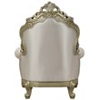 Pemberly Row Chair with 1 Pillow in Cream Fabric and Golden Ivory