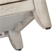 Pemberly Row Reimagined White Door Chair Side Table w/ Charging Station