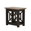 Pemberly Row Contemporary Transitional Black Chair Side Table