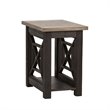 Pemberly Row Contemporary Transitional Black Chair Side Table