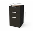 Pemberly Row Modern / Contemporary Pedestal in Deep Gray and Black
