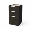 Pemberly Row Modern / Contemporary Pedestal in Deep Gray and Black