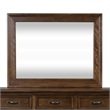Pemberly Row Contemporary Transitional Dark Brown Finish Mirror