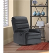 Pemberly Row Contemporary Transitional Recliner Chair Dark Gray